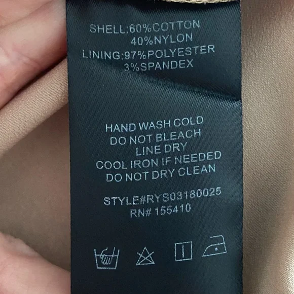 Lulu’s Ryse the Label Katie Black and Nude Lace Short Sleeve Skater Dress - Picture 14 of 15